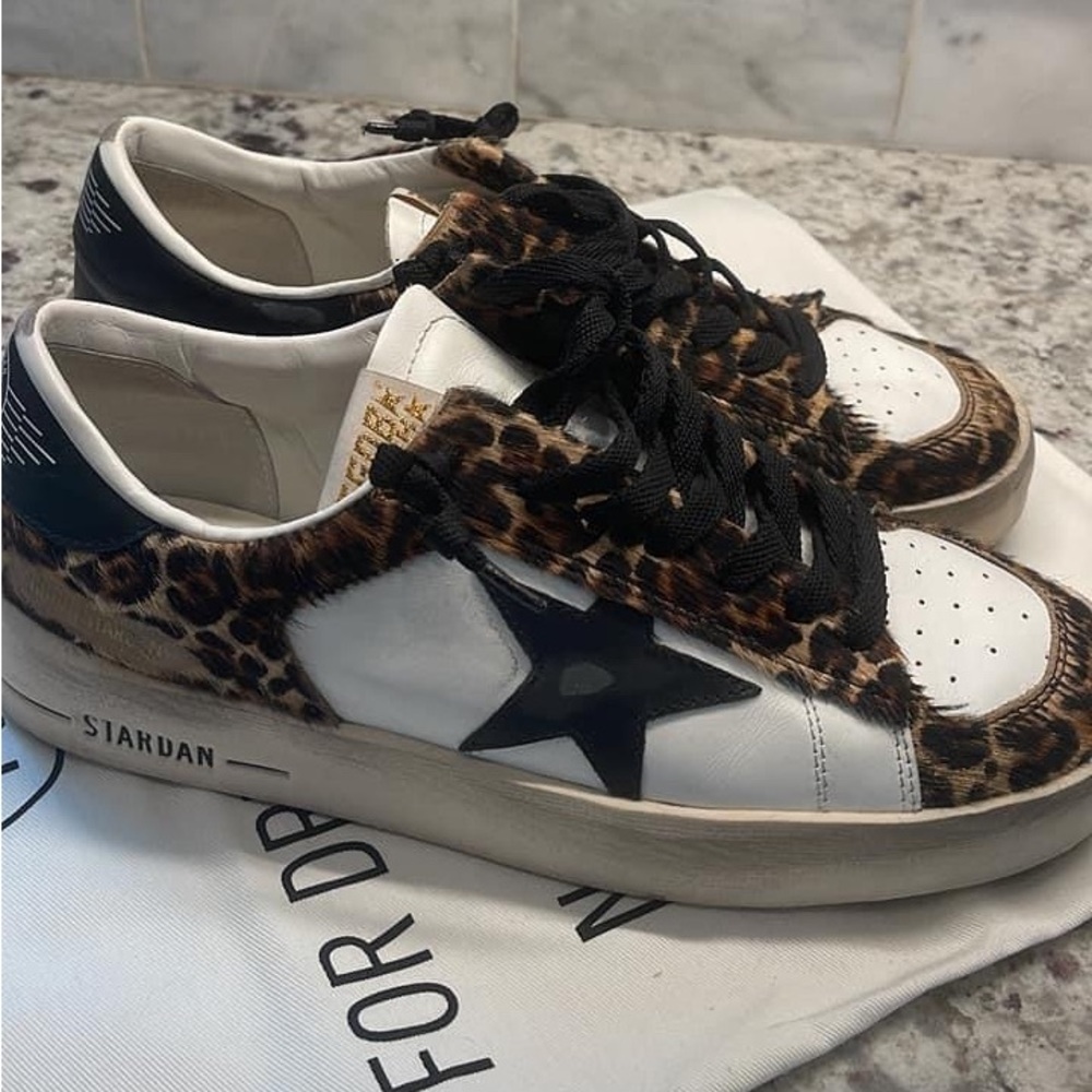 Golden Goose size 39, STARDAN Animal Print with box, passport and dust bag.